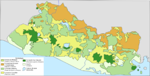 Carte géologique du Salvador