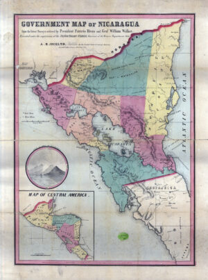 Carte du Nicaragua de 1856