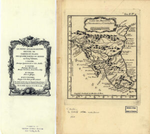 Carte des provinces de Nicaragua et Costa Rica 1764