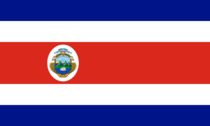 Drapeau d'État du Costa Rica. 