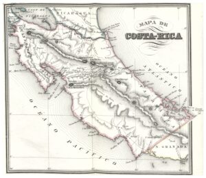 Carte du Costa Rica 1850