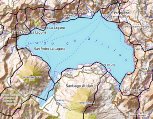 Carte du lac Atitlán