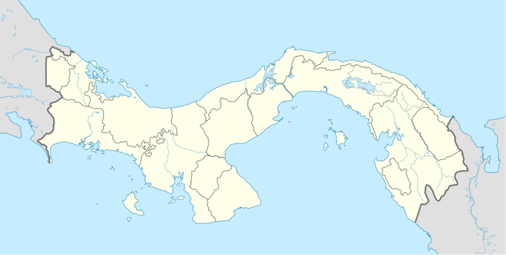 Carte vierge du Panama.