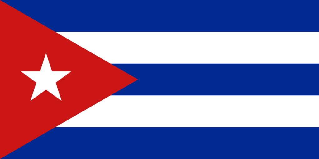 Drapeau de Cuba.