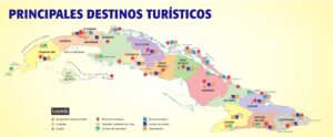 Carte touristique de Cuba