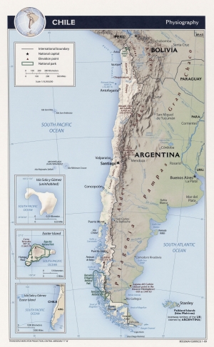 Carte du Chili