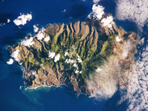 Photo de l’île de Sainte Hélène depuis l’espace