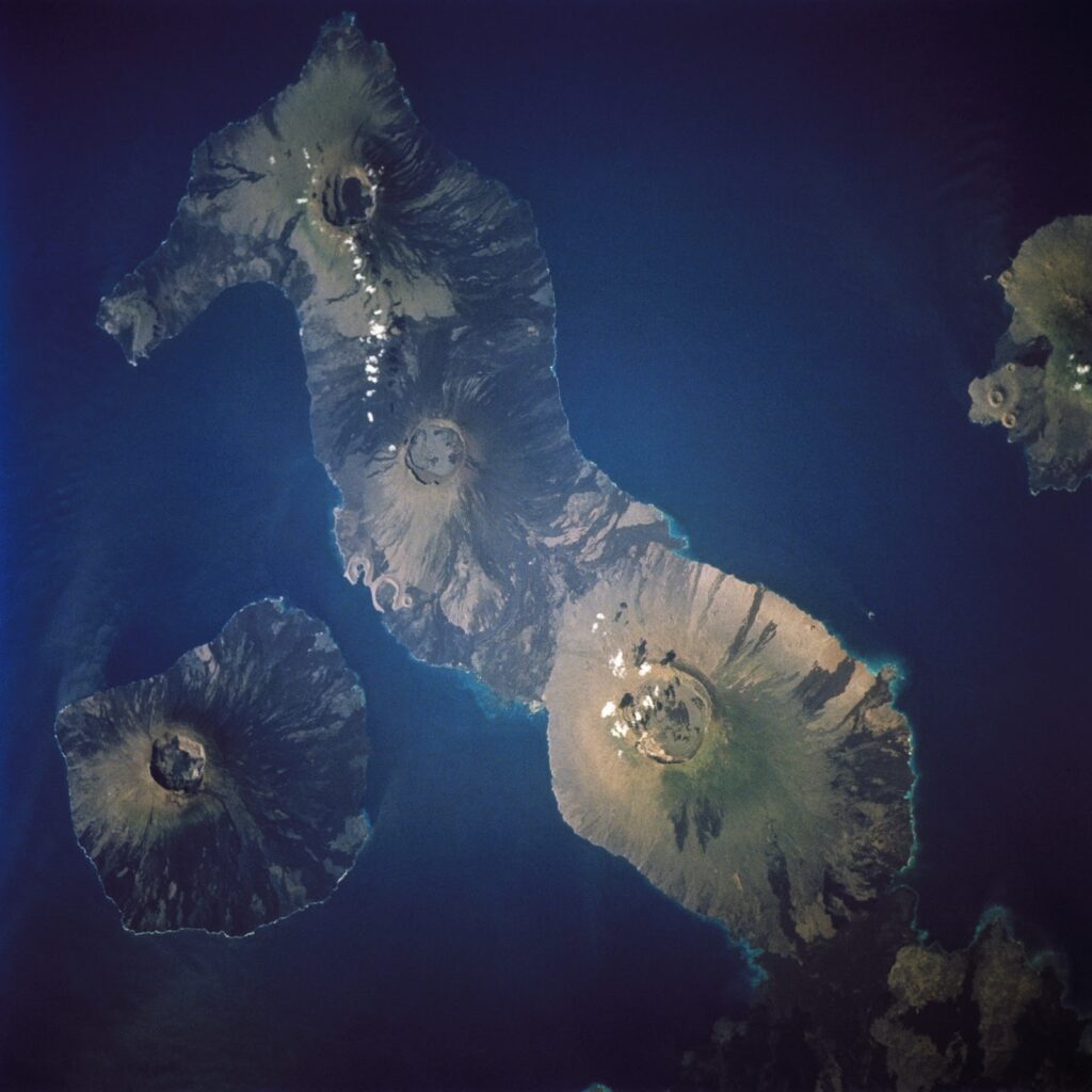 Les îles Isabela et Fernandina de l'archipel des Galapagos