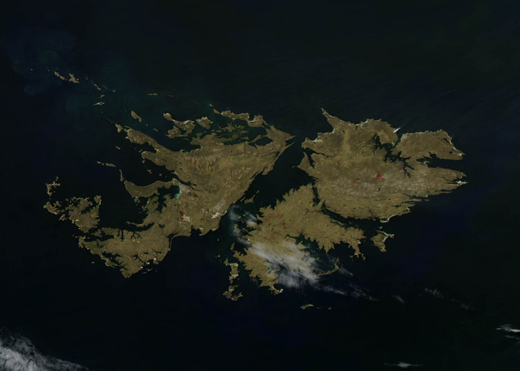 Les îles Malouines un archipel de l'océan Atlantique Sud
