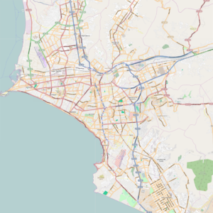 Carte routière de la région métropolitaine de Lima.