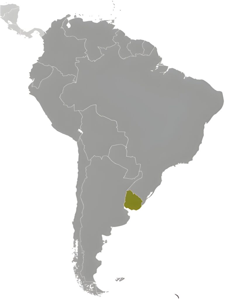 Carte de localisation de l’Uruguay