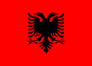 Le drapeau de l’Albanie