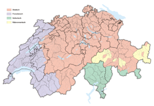 Carte linguistique de la Suisse