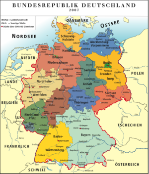 Carte de l’Allemagne
