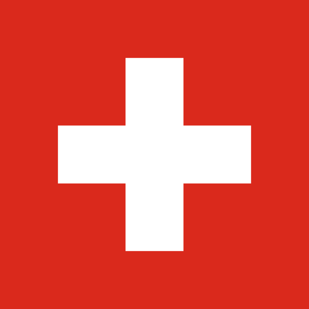 Le drapeau de la Suisse