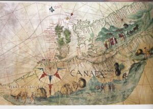 Carte de la nouvelle «Terre de Canada» 1542