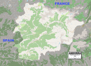 Carte de l’Andorre