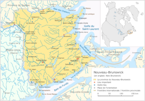 Quelles sont les villes du Nouveau-Brunswick ?