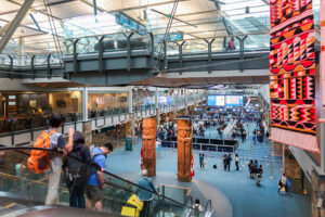 Hall des arrivées internationales de l'aéroport international de Vancouver
