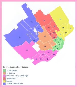 Arrondissements et quartiers de Québec