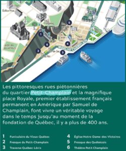 Carte du Quartier Petit Champlain.