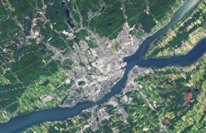 Image satellite de la ville de Québec le 6 septembre 2016