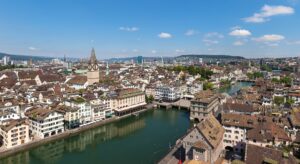 Vieille ville de Zurich depuis Grossmünster