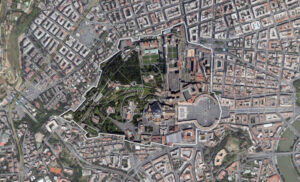 Image satellite du Vatican.