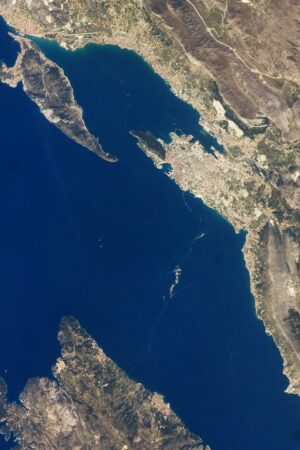 Côte dalmate de la Croatie sur la mer Adriatique