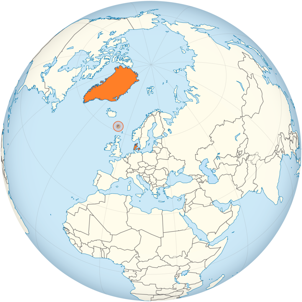 Carte de localisation du Danemark
