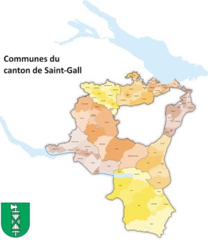 Quelles sont les communes du canton de Saint-Gall ?