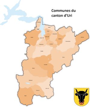 Quelles sont les communes du canton d’Uri ?