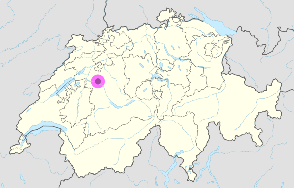 Carte de localisation de Berne.