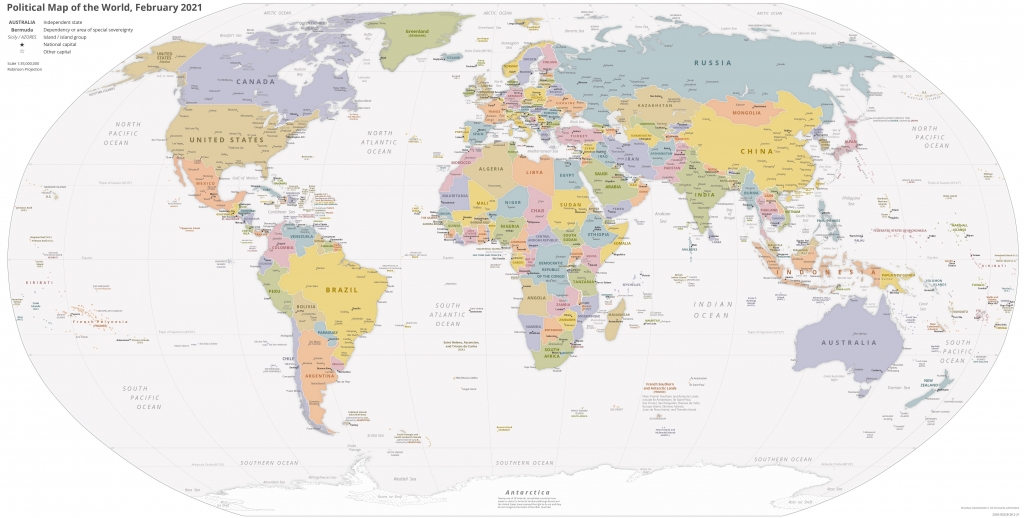 Carte des pays du Monde