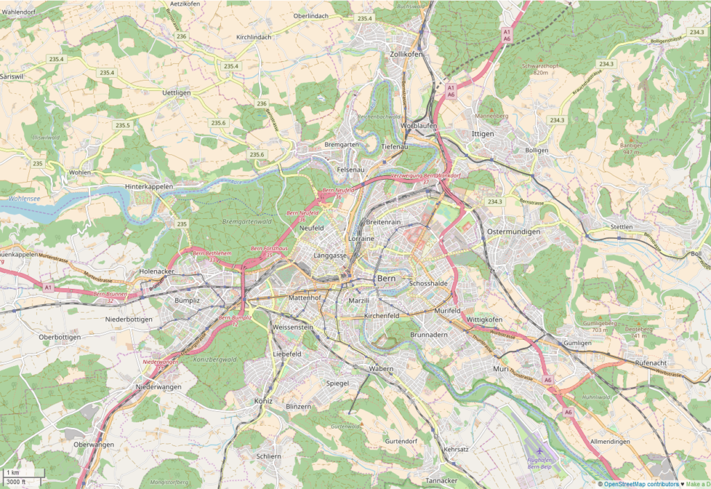 Carte d'accès routier à Berne