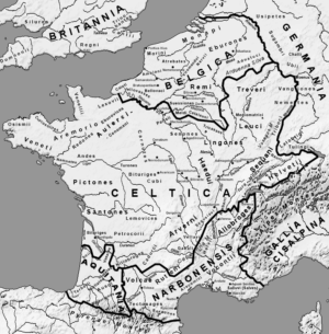 Carte de la Gallia Belgica