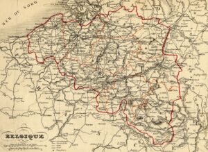 Carte de Belgique 1843