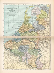 Carte de la Belgique 1921