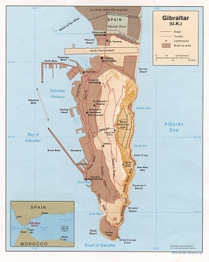 Carte de Gibraltar