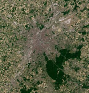 Image satellite du Grand Bruxelles