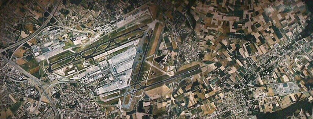 Image satellite de l'aéroport de Bruxelles-National