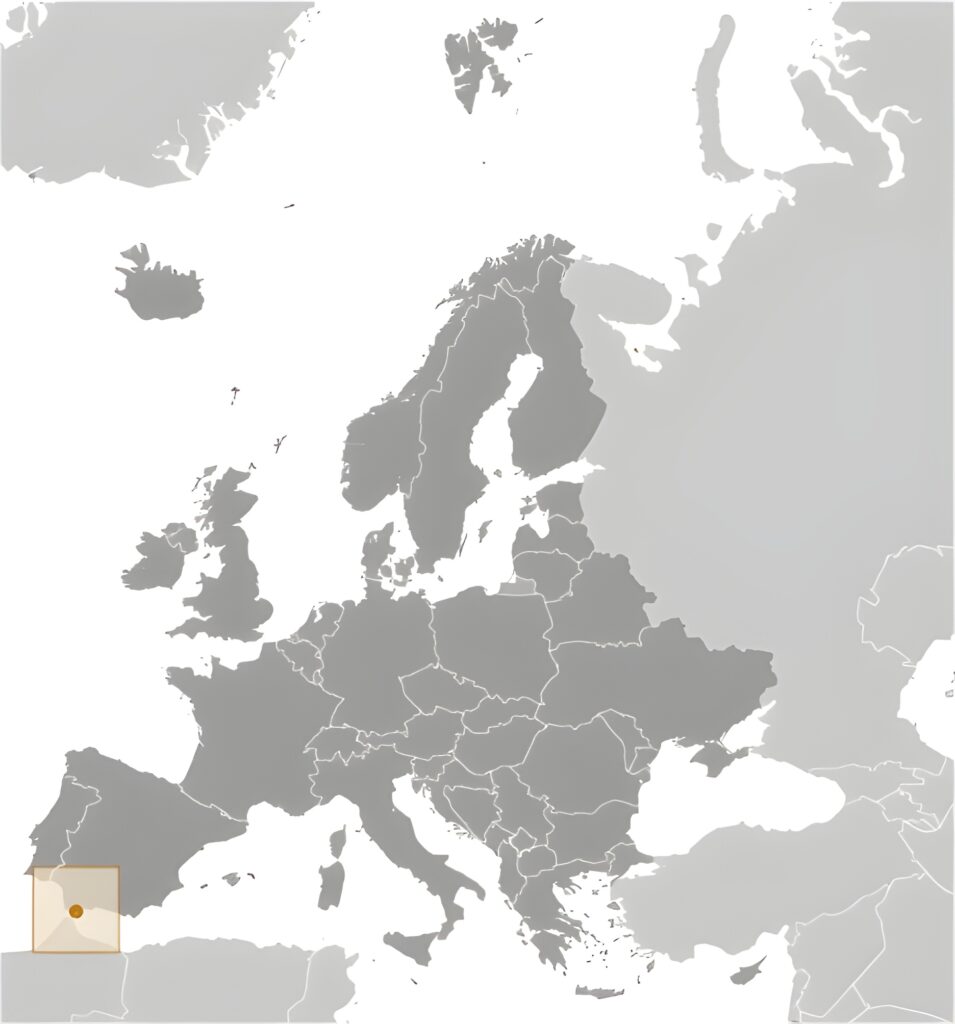 Carte de localisation de Gibraltar