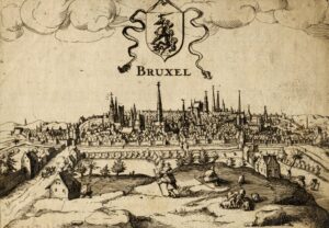 Une vue de Bruxelles depuis la banlieue vers 1610