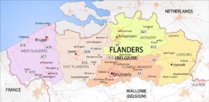 Carte de la Région flamande