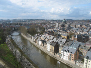 Vue de Namur avec la Sambre