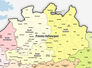 Carte de la province d’Anvers