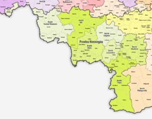 Carte de la province de Hainaut