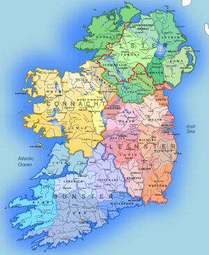 Carte de l’Irlande