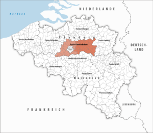 Où se trouve la province du Brabant flamand ?
