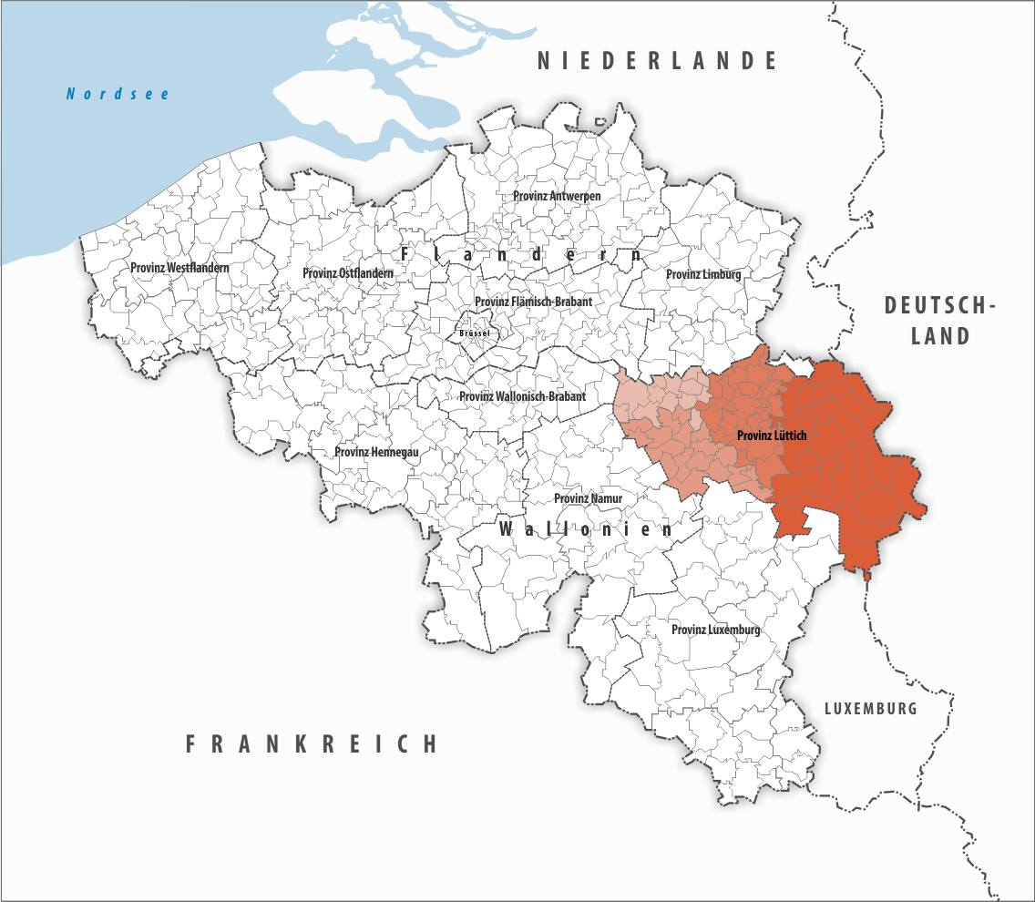 CARTE DE LIèGE : Situation géographique et population de Liège, code postal  37460